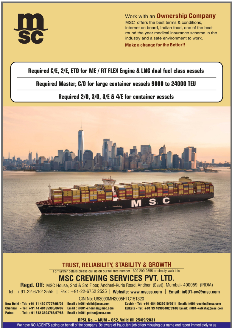 msc crewing