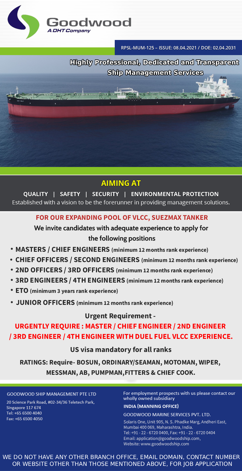 Goodwood Ship Management