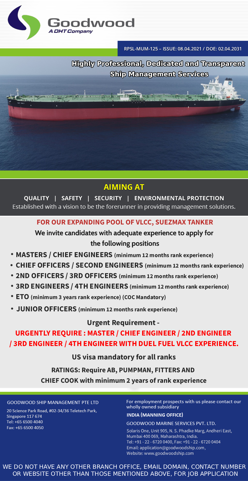 Goodwood Ship Management