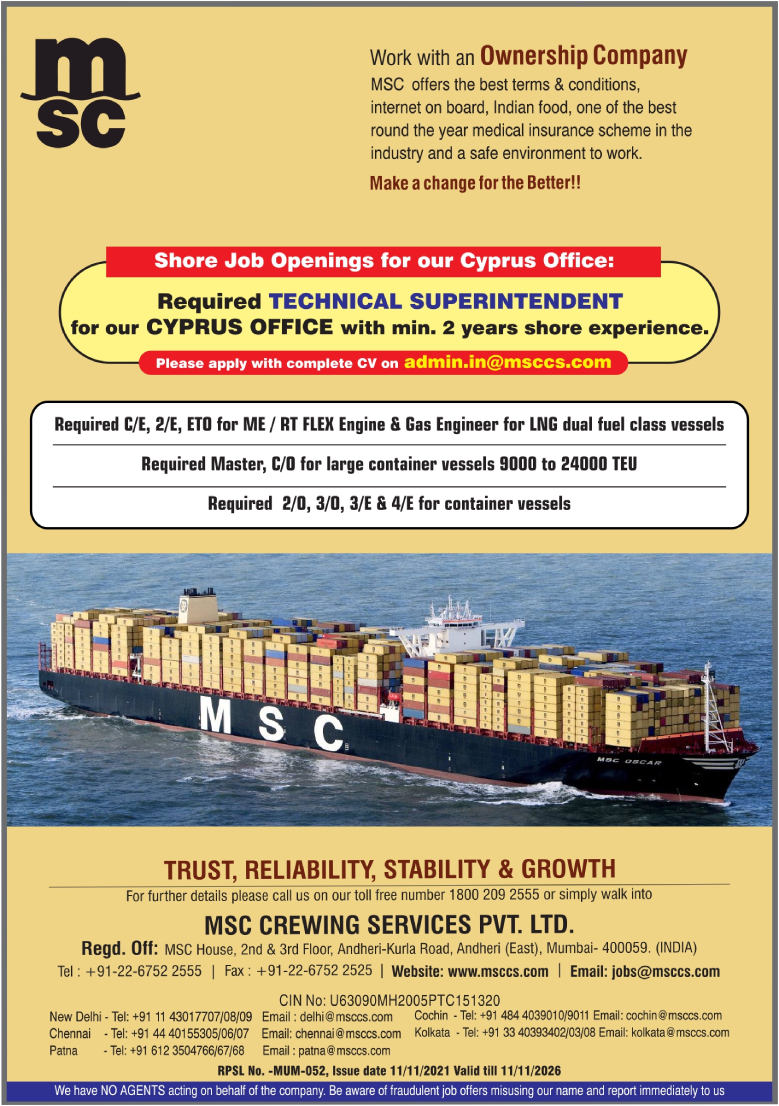 msc crewing