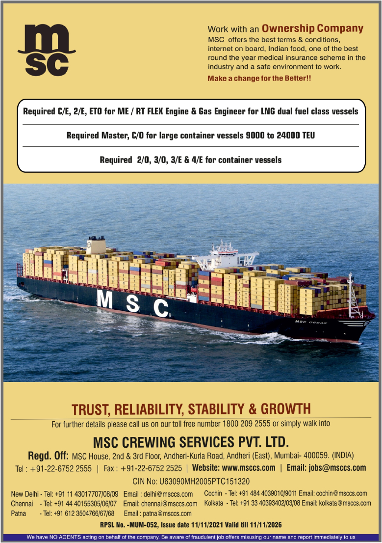 msc crewing