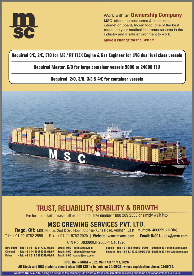 msc crewing